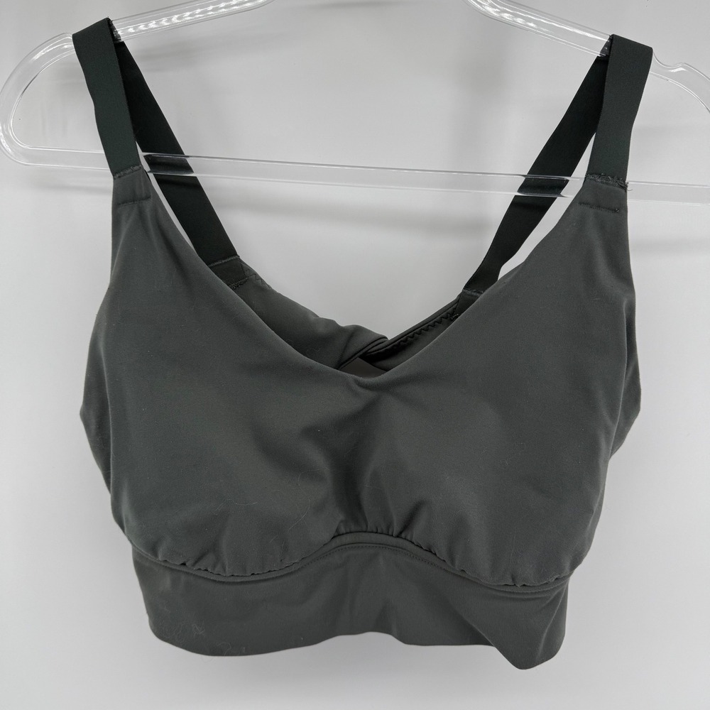 Aerie OFFLINE Play Move Twist Front Sports‎ Bra Medium Green Workout Yoga